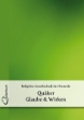 Picture of Quaeker Glaube und Wirken