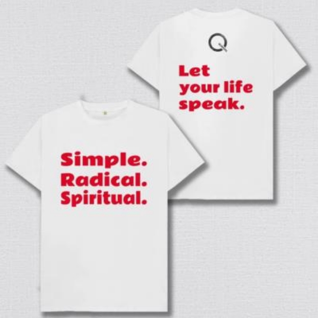 Picture of Simple Radical Spiritual T-shirt white S