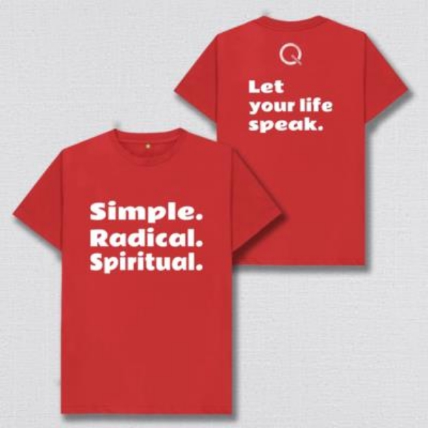 Picture of Simple, Radical, Spiritual T-shirt Red S