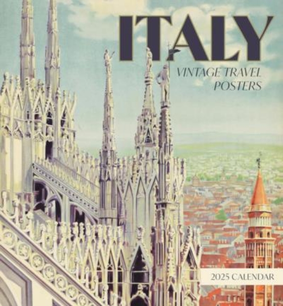 Picture of Italy: Vintage Travel Posters 2025 Wall Calendar