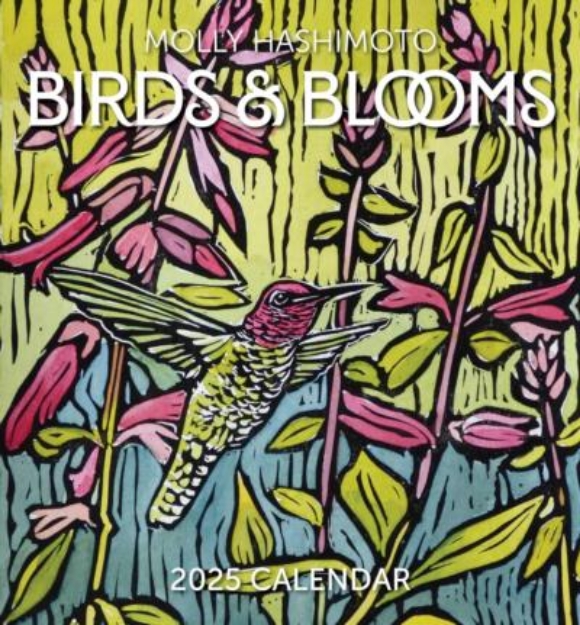 Picture of Birds & Blooms 2025 Mini Calendar. Molly Hashimoto