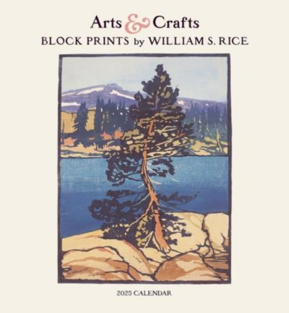 Picture of Arts & Crafts Block Prints by William S. Rice 2025 Wall Calendar