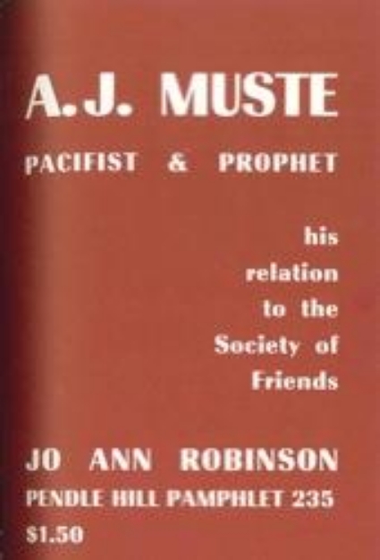 Picture of A.J. Muste, Pacifist & Prophet: his relation to the Society of Friends (PHP 235)