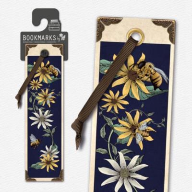 Picture of Vintage Bookmark - Bees & Flowers 15802