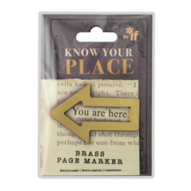 Picture of Know Your Place Page Marker -Brass 47201